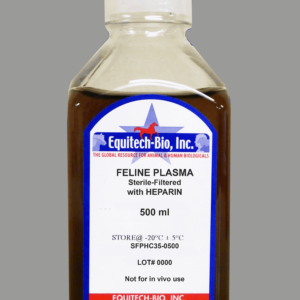 SFPH35 -- Sterile Filtered Feline Plasma with Heparin